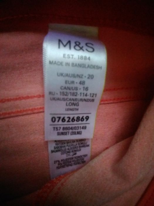 Стрейч джинси джегінси Marks&Spencer для пишних форм.