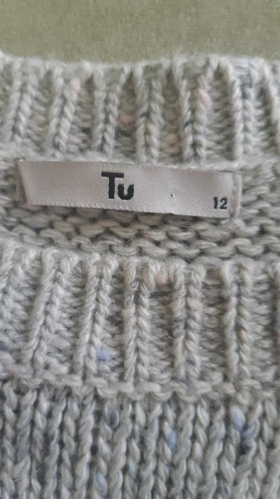 Sweter damski, srebrny