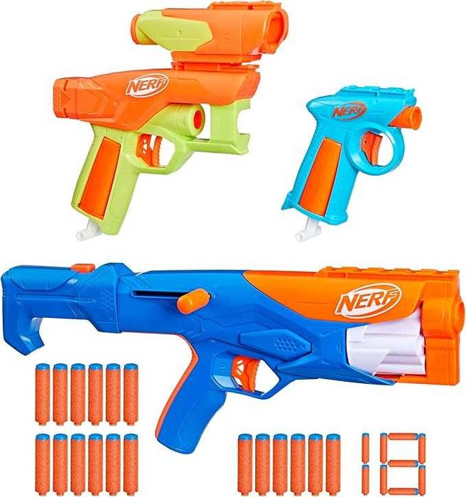 Набір бластерів Nerf N Series Gear Up Pack  3X Blasters . 3 шт F8633