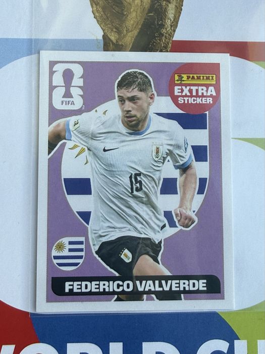 Panini World Cup 2026 Extra Sticker - Doku, Valverde, Pulisic, Davies, Son, Jimenez