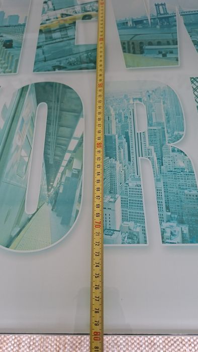 Mesa de centro vidro New York 80x80