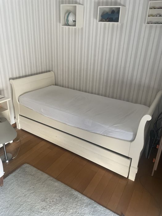 Cama bliche branca 2x130