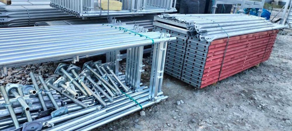Rusztowanie 150 m2 nowe system plettac 70 platek