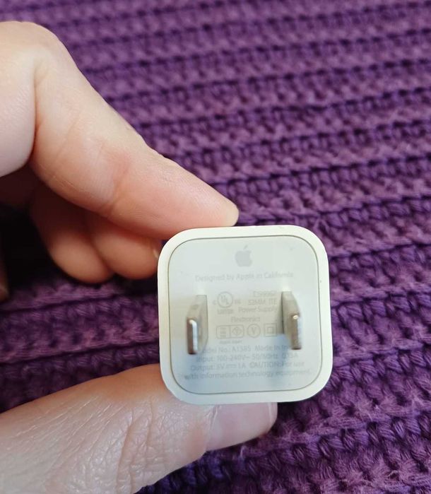 2 Adaptadores Apple Originais – US Power Adapter USB (A1385)