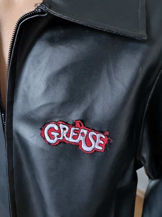 Smiffys Kurtka T-Birds Grease Jacket M czarna przebranie męska 50s 60s