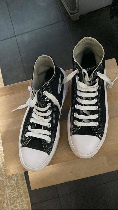 All star plataforma pretos