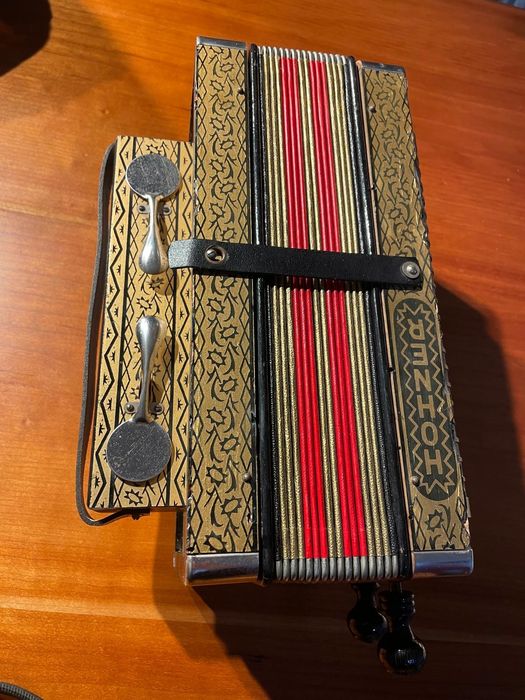 Acordeão diatonico antigo Hohner Pokerwork