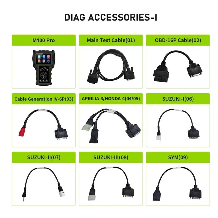 Máquina diagnóstico moto profissional JDiag m100