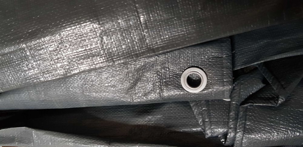 Plandeka 6 x 10m, 200g wzmacniana marki BRADAS kolor szary.