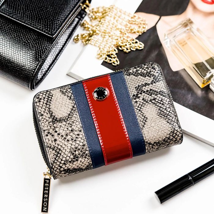 skórzany damski portfel peterson