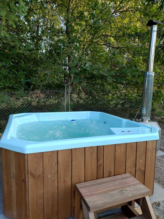 Jacuzzi 2m do sauny ogrodowe całoroczne nie dmuchane NOWE LED masaż