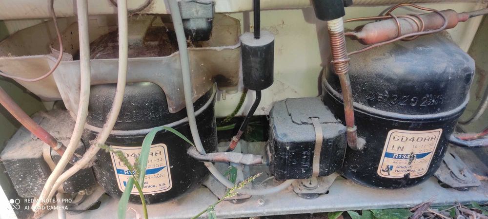 два компрессора двери полки немецкого холодильника ALNO