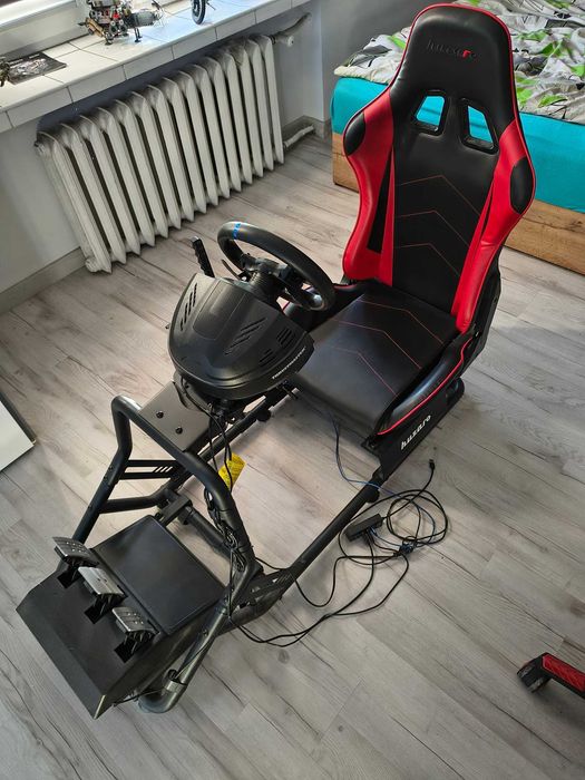 Zestaw gamingowy fotel z kierownicą