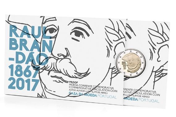 Raul Brandão 2017 Proof - Portugal 2€ Proof