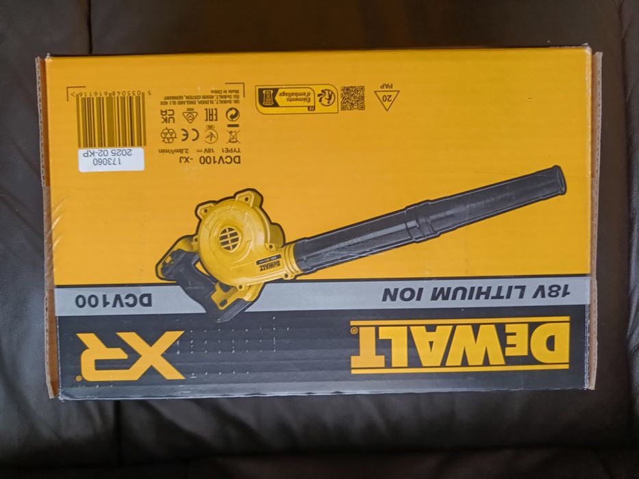 Повітродувка акумуляторна DeWALT DCV100