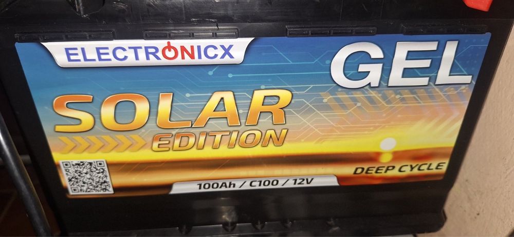 Гелевий акумулятор Electronicx 12V 100Ah длі інверторів,котлов