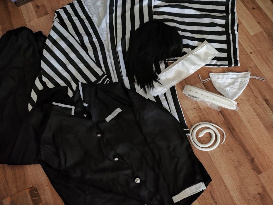 Nowy strój kostium Iguro Obanai Demon Slayer Kimetsu no Yaiba r.M