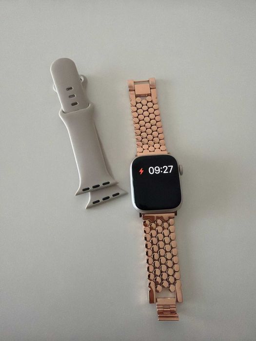 Apple Watch Series 7 41mm GPS + 2 braceletes + carregador