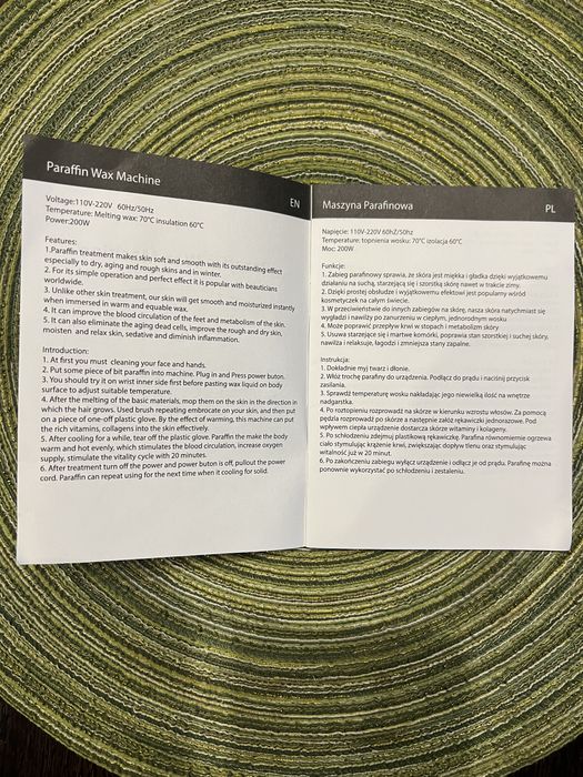 Parafiniarka - maszyna parafinowa