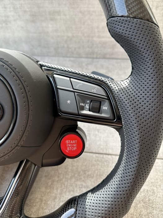 Руль карбон лепестки AUDI a3 a4 a5 s3 s4 s5 b9 карбоновый руль АУДИ