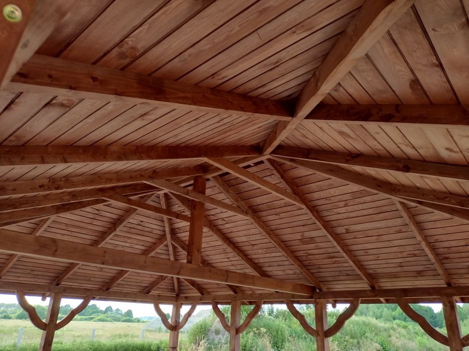 Wiatą ogniskowa garażowa 6 x 8 m