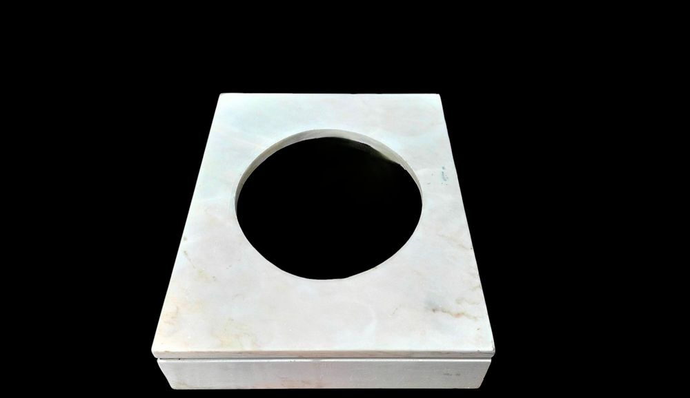 Pedra Mármore para Lavatório Oval