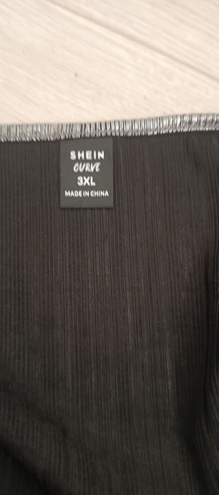 Nowe srebrne body 3XL Shein