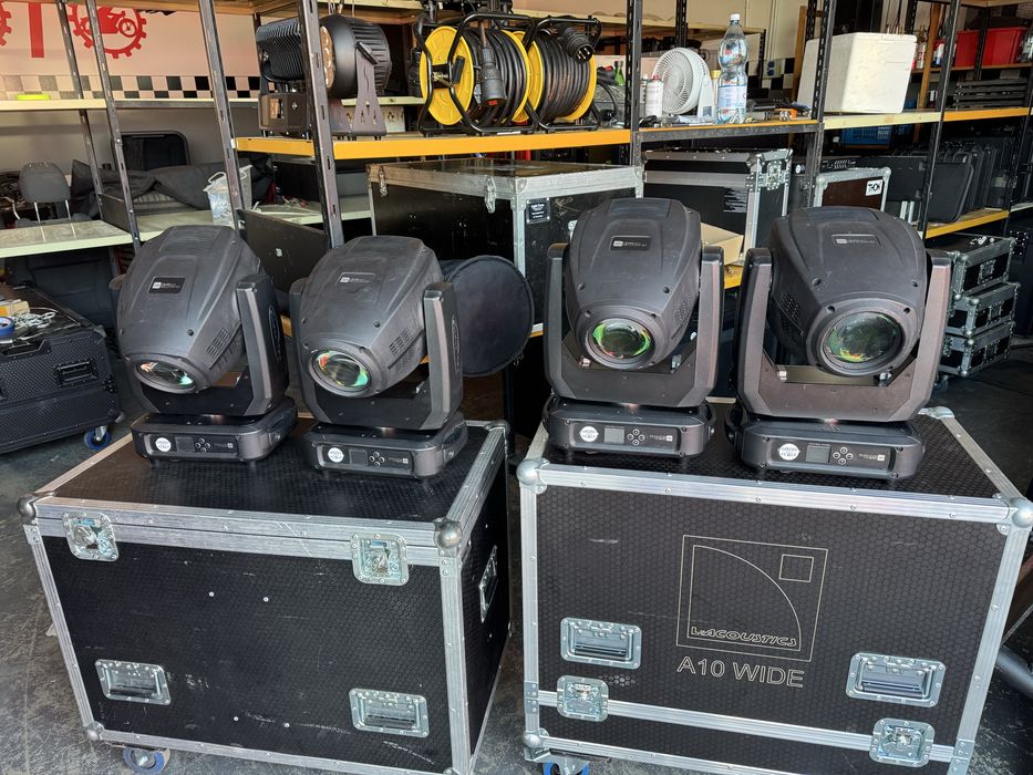 Showtec phantom 3r hybrid ruchome glowy z case