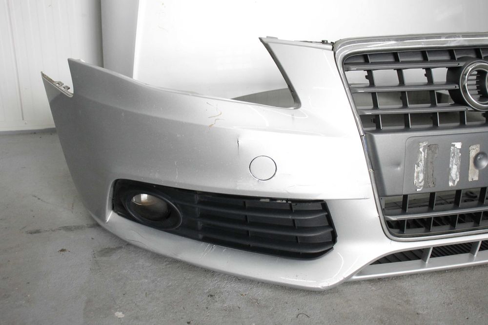 Maska zderzak przód błotnik pas wzmocnienie czołowe Audi A4 B8 srebrny