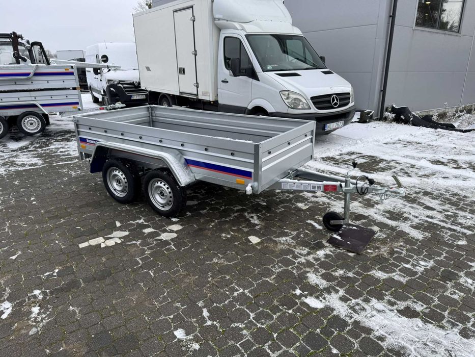 270x125x39cm Nowa przyczepka Niewiadów BO7270T spawana dwuosiowa mocna