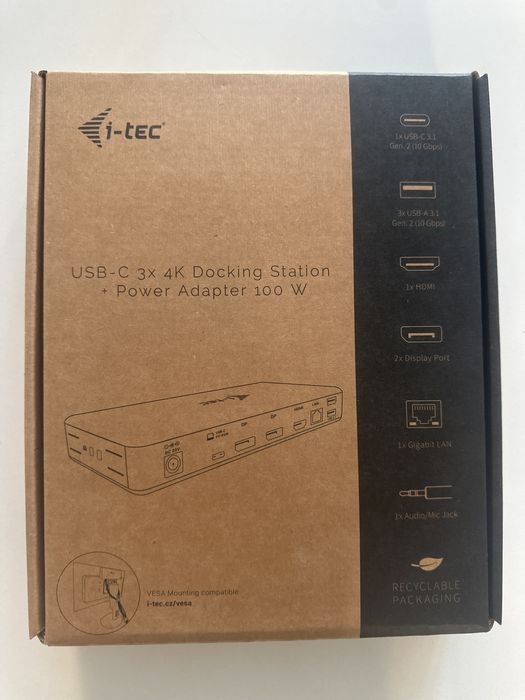Stacja dokująca i-tec itec USB-C Triple Display Docking Station PD 85W