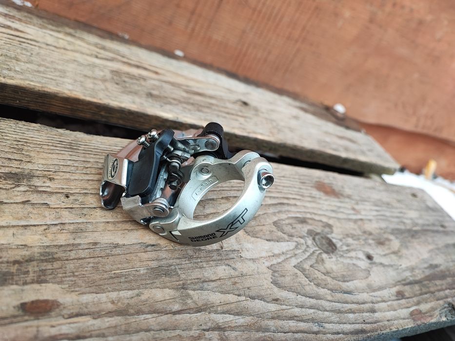 Przednia przerzutka rowerowa Shimano Deore XT M750 34.9 Retro MTB