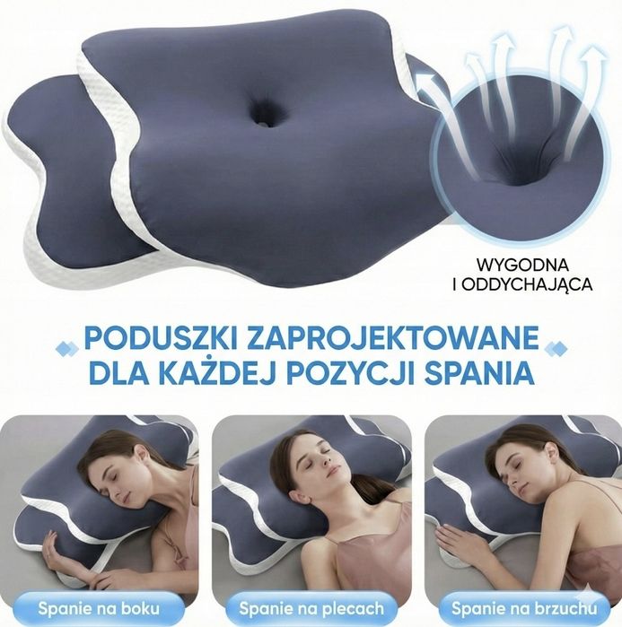 Ergonomiczna ortopedyczna poduszka Motyl