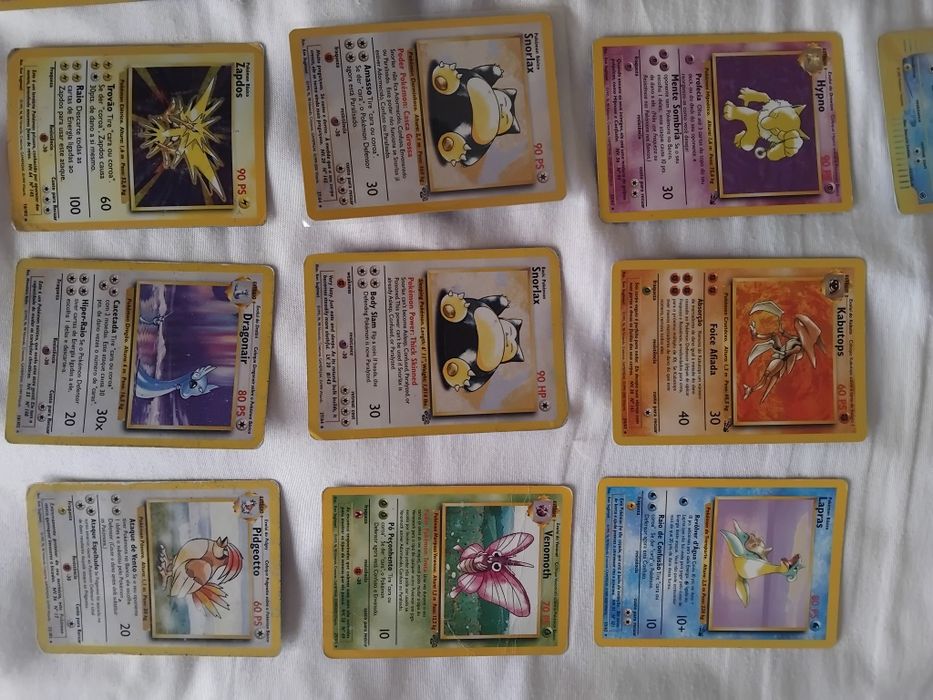 Lote cartas pokemon vintage holográficas