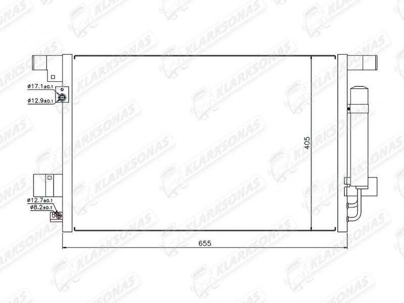 Кондиционер MITSUBISHI ASX/OUTLANDER SPORT, 01.2010 - 2020 6455FA