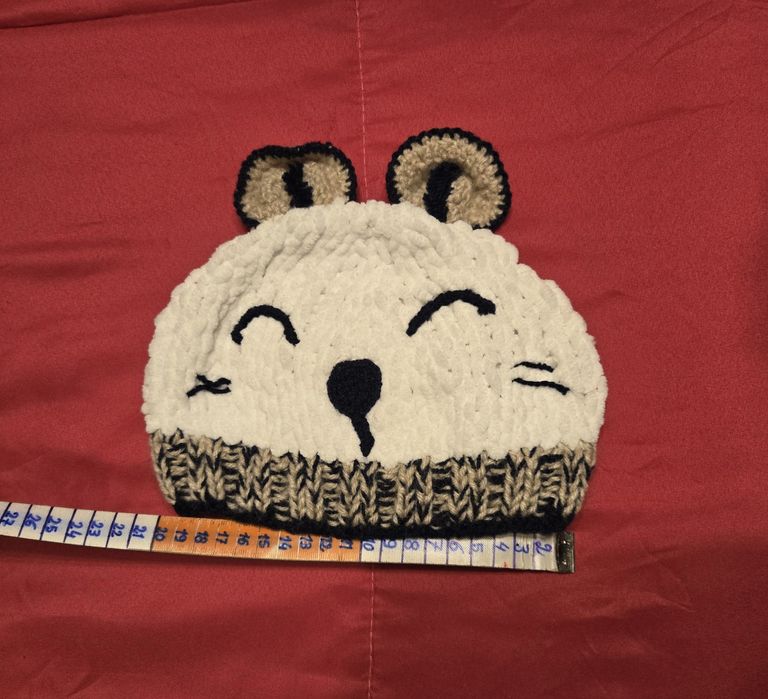 Gorro panda para criança