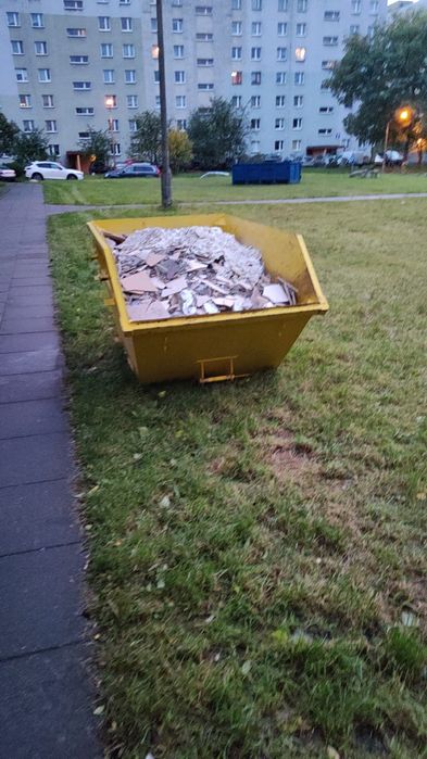 Wywóz gruzu 250zł Wynajem Kontener Skip Big bag Worek na gruz Zsyp Lej 24h/7  wąskie wjazdy
