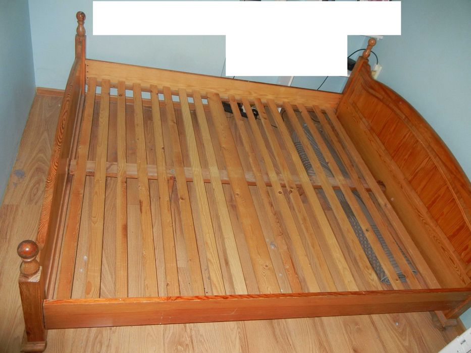łoże łóżko małżeńskie 180x200 lite drewno dębowe?