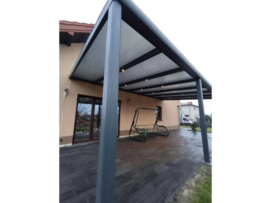 Zadaszenie aluminiowe PRO z dachem poliwęglanowym 350x1206 m