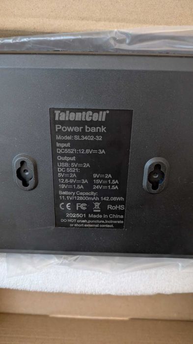 ДБЖ TalentCell Mini UPS 38400/12800mAh для роутера 5/9/12/15/19/24V DC