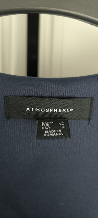 Vestido Azul decote V