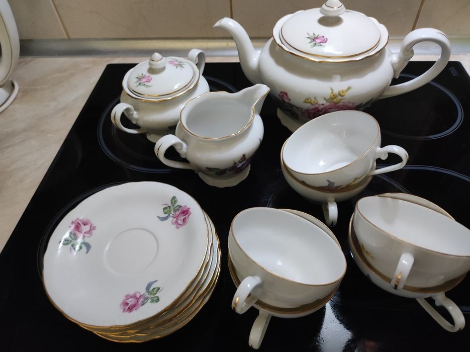 Чайный сервиз Чехословакия фарфор.