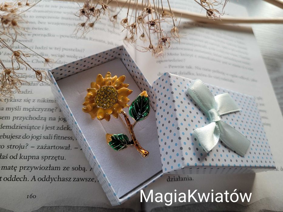 Broszka słonecznik II