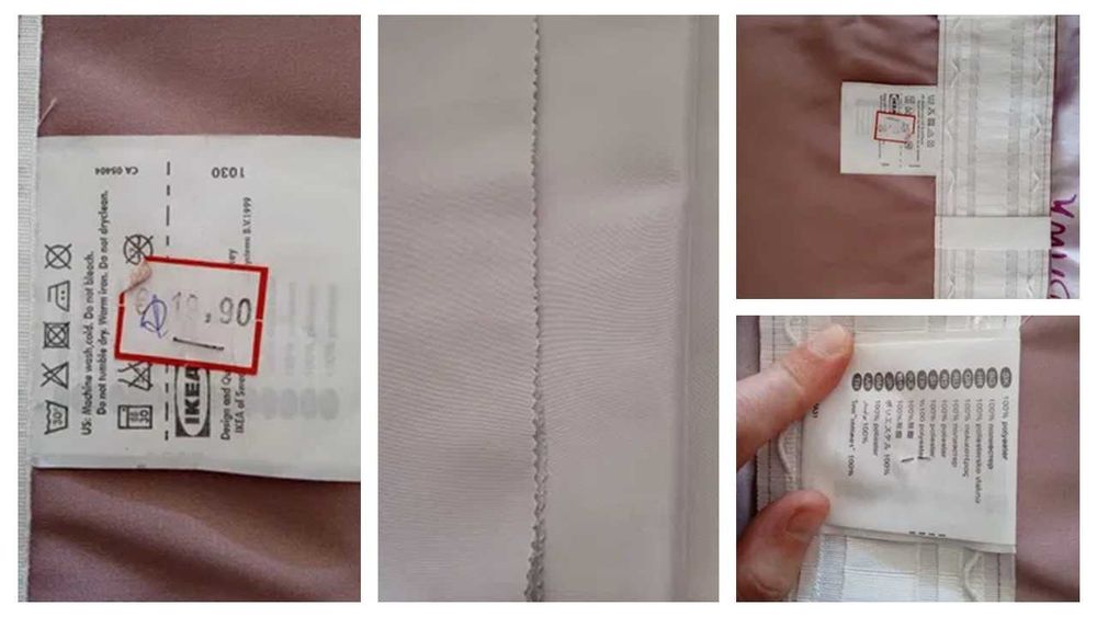 Cortinado IKEA rosa velho acetinado (reservado) + cortina organza