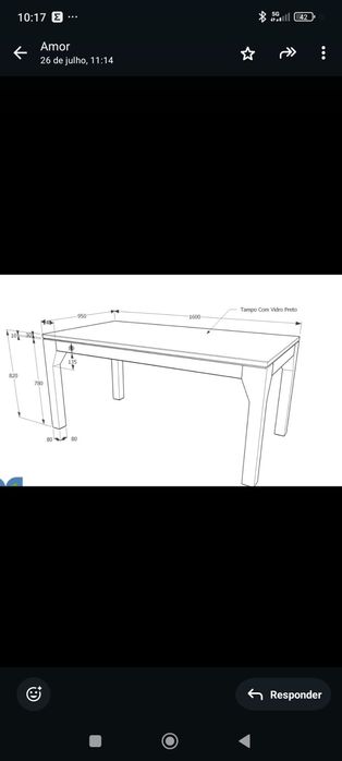 Mesa de jantar preto wengue