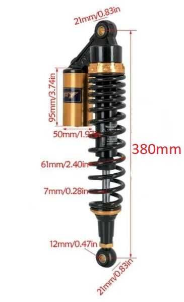 Amortyzatory ATV QUAD Bashan Shineray Eagle Adly Barossa  UNIWERSALNE