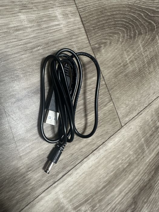 Кабель живлення USB 5V to 12V для роутера від павербанка