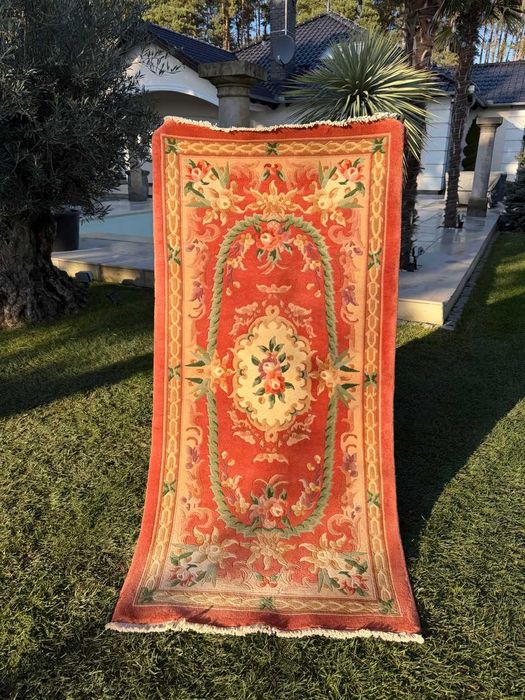 Dywan Dywanik Kaszmirowy R. Tkany Chiński Chiny 190x93 galeria 5 tyś