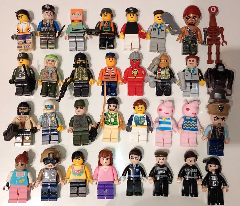 Конструктор лего lego, человечки, оружие, животные
