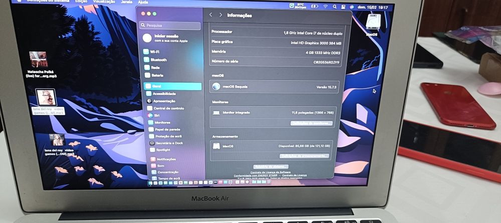 MacBook Air 11” i7 | SSD 128GB | Muito Bom Estado | Leve e Rápido